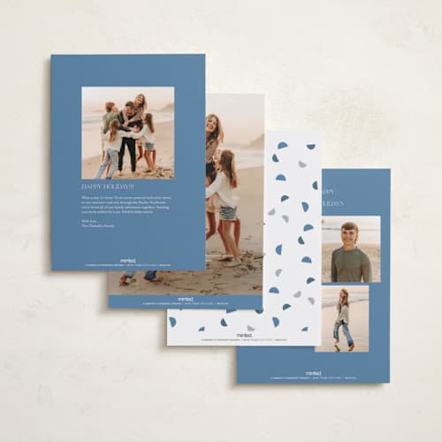 This is a snow hanukkah cards with standard by Maja Cunningham called mod hannukah printing on recycled smooth signature in standard