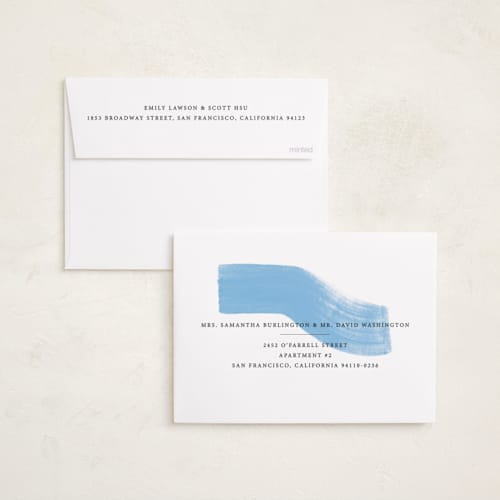 This is a sky hanukkah cards with standard by Sumak Studio called blue painting printing on recycled smooth signature in standard