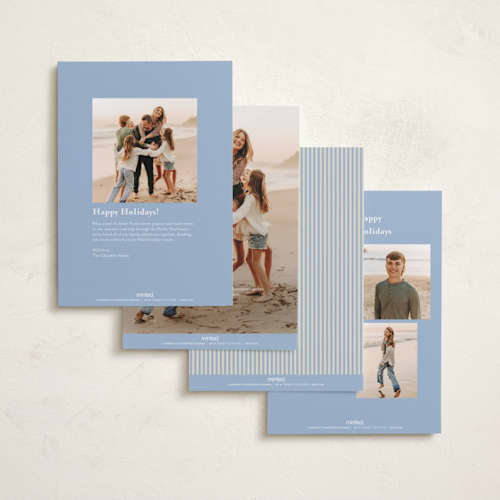 This is a sky hanukkah cards with standard by Beth Vassalo called timeless stripes printing on recycled smooth signature in standard