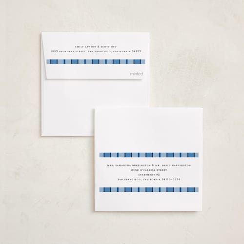This is a cerulean hanukkah cards with standard by Morgan Kendall called newport printing on recycled smooth signature in standard