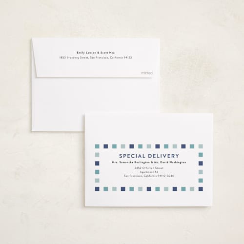 This is a wintermint hanukkah cards with standard by Olivia Williams called festive collage printing on recycled smooth signature in standard