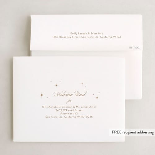 This is a frost holiday booklette cards with standard by Jennifer Postorino called brightly shining printing on signature80 in booklette