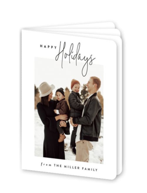 This is a snowfall holiday booklette cards with standard by Carolyn Nicks called keepin it fun printing on signature80 in booklette