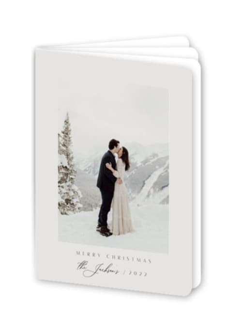 This is a fog holiday booklette cards with standard by Nicole Walsh called merry & minimalist printing on signature80 in booklette