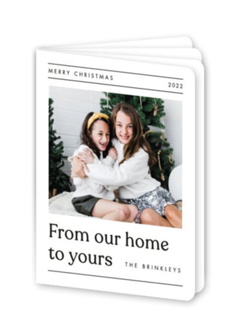This is a snow holiday booklette cards with standard by Amy Kross called house news printing on signature80 in booklette