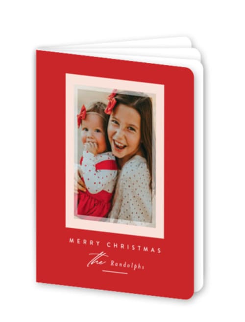 This is a holly berry holiday booklette cards with standard by Jessica Williams called prism printing on signature80 in booklette
