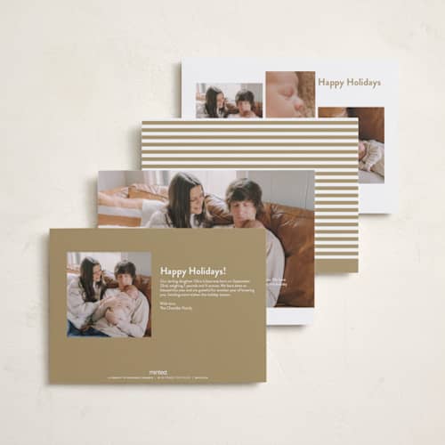 This is a snow babys first christmas with standard by Robert and Stella called counting those blessings printing on recycled smooth signature in petite