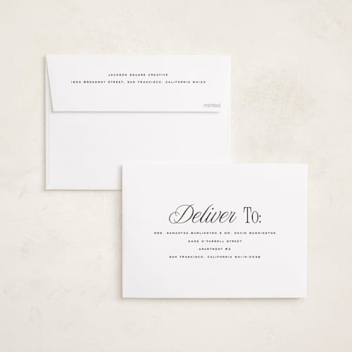 This is a coal business holiday cards with standard by Blustery August called avalon printing on signature in standard