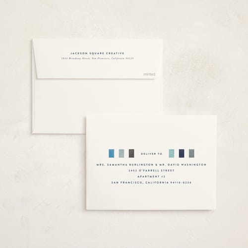 This is a blizzard business holiday cards with standard by Robert and Stella called bright cheers printing on signature in standard