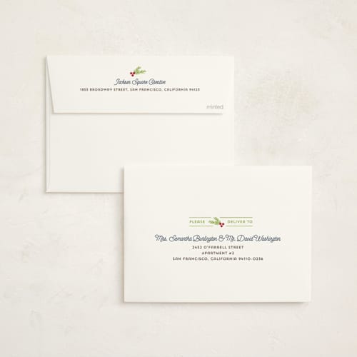 This is a midnight business holiday cards with standard by Holly Whitcomb called pie chart printing on signature in standard