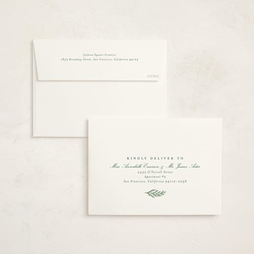 This is a pine business holiday cards with standard by Amy Kross called grateful hearts printing on signature in standard