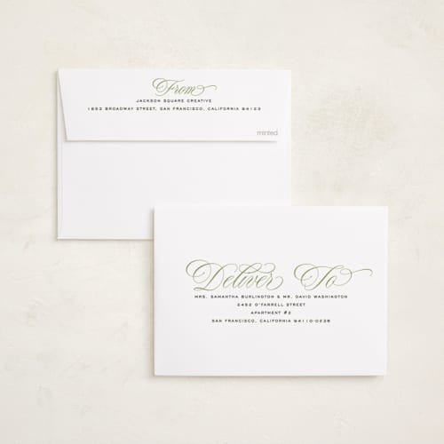 This is a spruce business holiday cards with standard by Owl and Toad called archway printing on recycled smooth signature in standard
