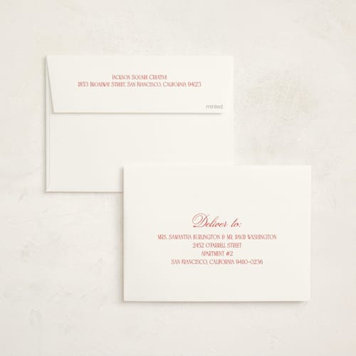 This is a festive business holiday cards with standard by Maja Cunningham called timeless plaid printing on signature in standard