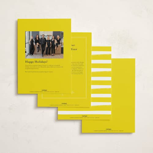 This is a lemon business holiday cards with standard by Hudson meet Rose called highlight printing on signature in standard