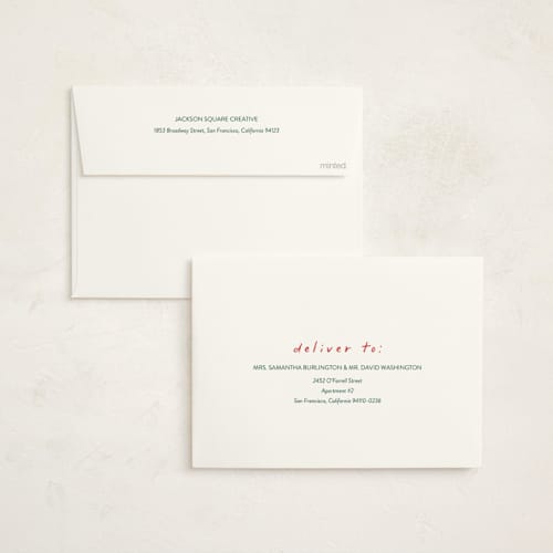 This is a holly business holiday cards with standard by Sarah Hawkins Designs called year of growth printing on signature in standard