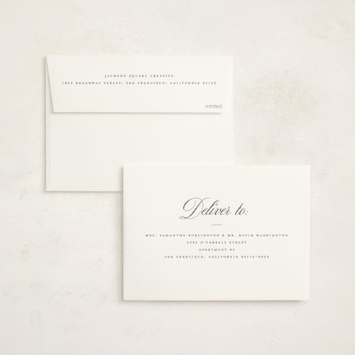 This is a wreath business holiday cards with standard by Blustery August called milano printing on signature in standard