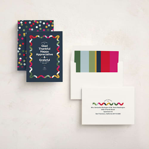 This is a ocean business holiday cards with standard by Owl and Toad called ever so printing on signature in standard