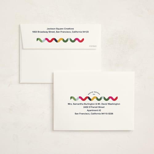 This is a ocean business holiday cards with standard by Owl and Toad called ever so printing on signature in standard