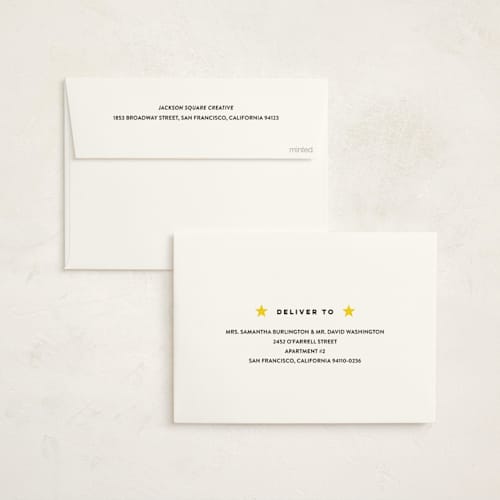 This is a lemon business holiday cards with standard by Sara Hicks Malone called five-star client review printing on signature in standard