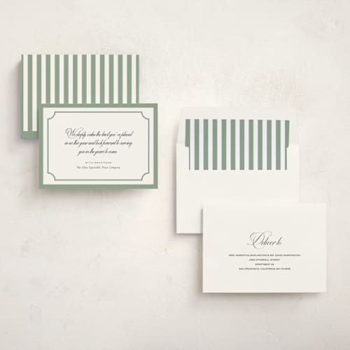 This is a pine business holiday cards with standard by Sara Hicks Malone called classic printing on signature in standard