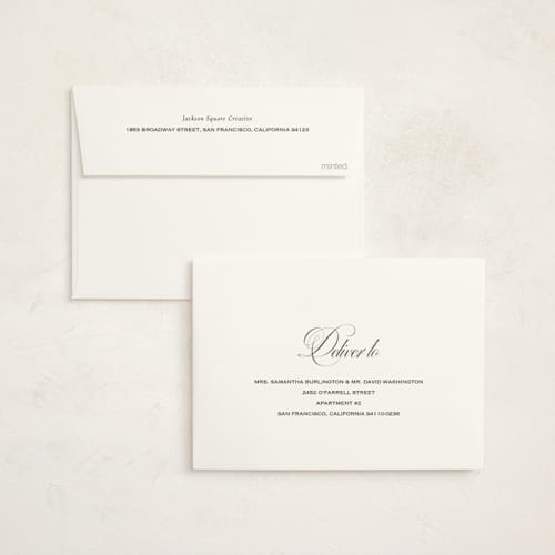 This is a pine business holiday cards with standard by Sara Hicks Malone called classic printing on signature in standard