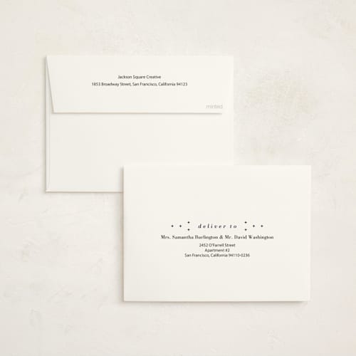 This is a midnight business holiday cards with standard by Oma N. Ramkhelawan called bold year printing on signature in standard