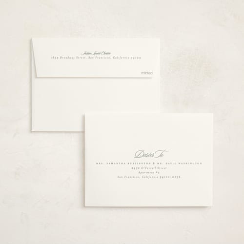 This is a powder business holiday cards with standard by Everett Paper Goods called cape may charm printing on signature in standard