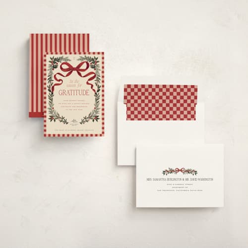This is a eggnog business holiday cards with standard by Jenna Holcomb called surround printing on signature in standard
