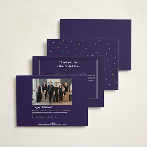 This is a festive business holiday cards with standard by lulu and isabelle called the best gift printing on signature in standard