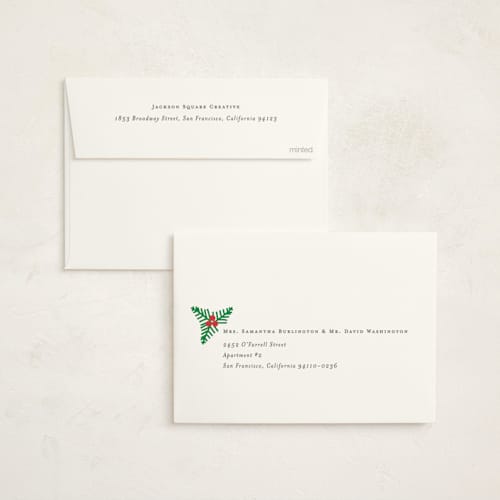 This is a festive business holiday cards with standard by lulu and isabelle called the best gift printing on signature in standard