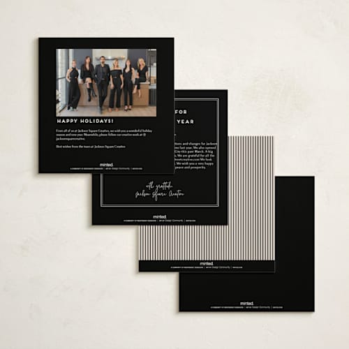 This is a ink business holiday cards with standard by Kristie Kern called hampton printing on signature in standard