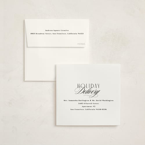 This is a ink business holiday cards with standard by Kristie Kern called hampton printing on signature in standard