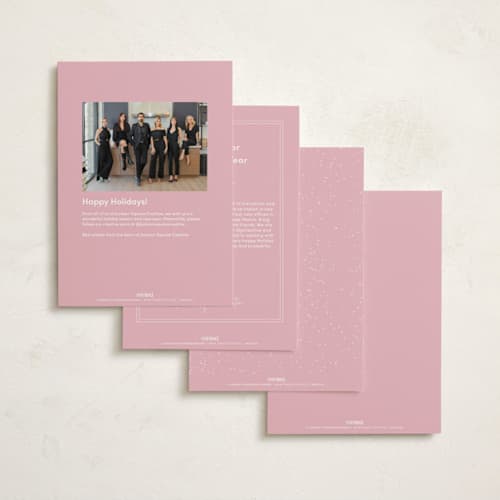 This is a bubblegum business holiday cards with standard by Becky Nimoy called christmas tree chart printing on signature in standard