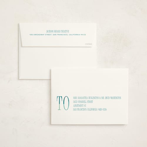 This is a ocean business holiday cards with standard by Robert and Stella called bright & happy printing on signature in standard