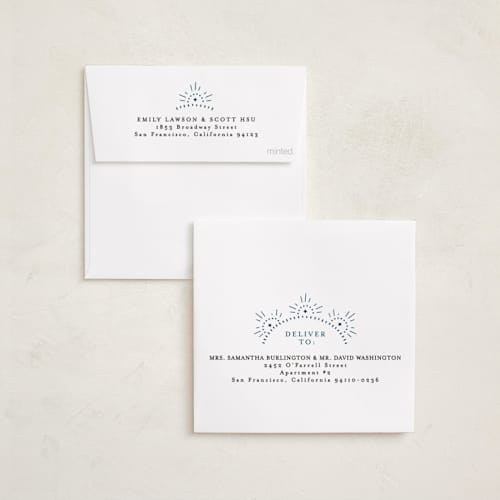 This is a midnight holiday card ornaments with foil pressed by Itsy Belle Studio called cross snowflake printing on recycled smooth signature in ornament