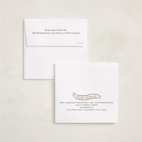 This is a starlight holiday card ornaments with foil pressed by Pink House Press called bow frame printing on recycled smooth signature in ornament