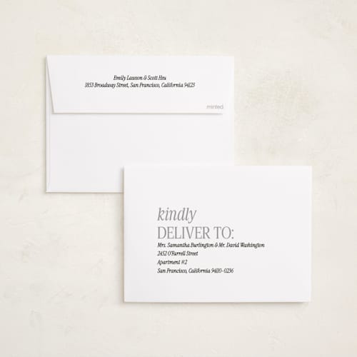 This is a diamond foil pressed holiday cards with foil pressed by Meggy Masters called cover headline printing on recycled smooth signature in standard