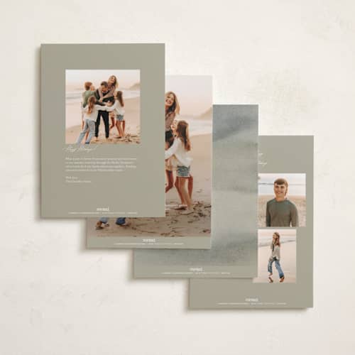 This is a mist foil pressed holiday cards with foil pressed by Wildfield Paper Co called joy to all the world printing on recycled smooth signature in standard