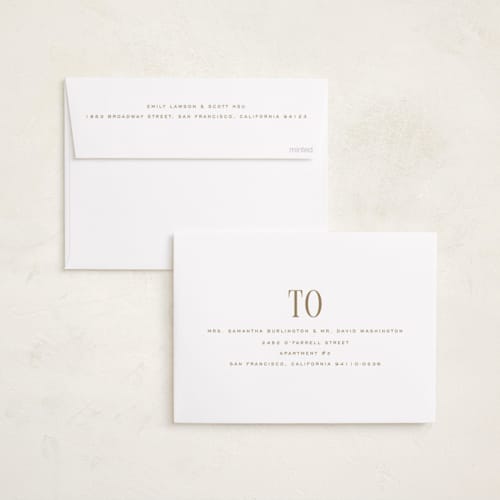 This is a snow foil pressed holiday cards with foil pressed by Rebecca Durflinger called christmas printing on recycled smooth signature in standard