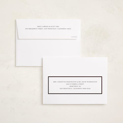 This is a maroon foil pressed holiday cards with foil pressed by Nicole Walsh called encompass printing on recycled smooth signature in standard