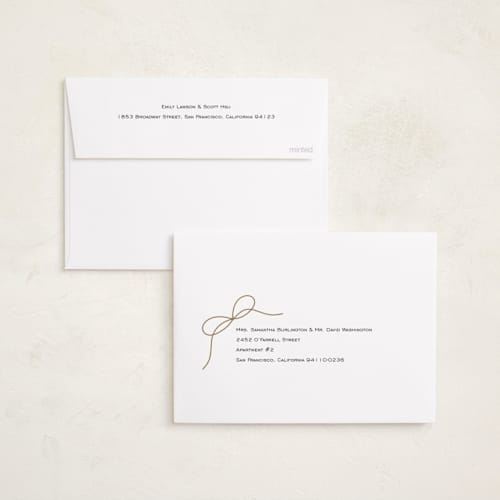 This is a snow foil pressed holiday cards with foil pressed by Jenny Millington called christmas gift printing on recycled smooth signature in standard