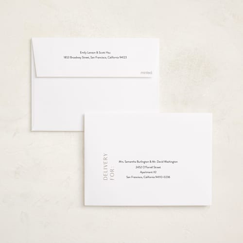 This is a snowflake foil pressed holiday cards with foil pressed by Angela Thompson called modern simplicity printing on recycled smooth signature in standard