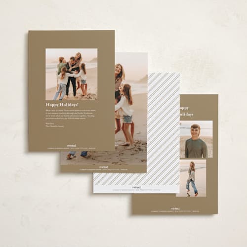 This is a whipped foil pressed holiday cards with foil pressed by Pixel and Hank called most classic printing on recycled smooth signature in standard