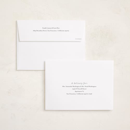 This is a sage foil pressed holiday cards with foil pressed by Angela Thompson called linen stripes printing on recycled smooth signature in standard