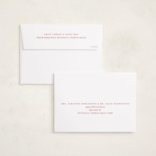 This is a cardinal foil pressed holiday cards with foil pressed by Carolyn Nicks called easel printing on recycled smooth signature in standard