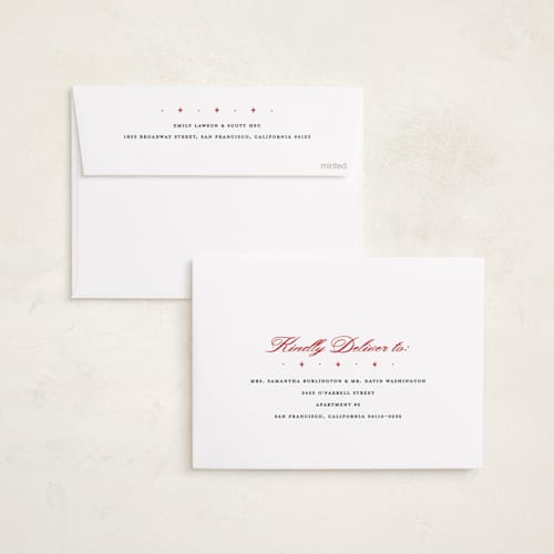 This is a buttercream foil pressed holiday cards with foil pressed by Pixel and Hank called donovan printing on recycled smooth signature in standard