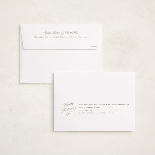 This is a pine foil pressed holiday cards with foil pressed by Robert and Stella called velour printing on recycled smooth signature in standard