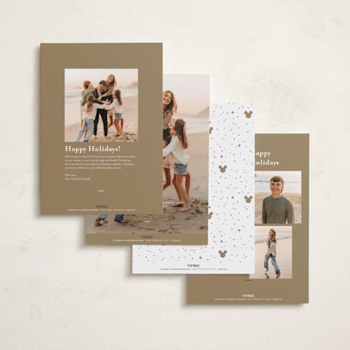 This is a snow foil pressed holiday cards with foil pressed by Everett Paper Goods called baubles printing on recycled smooth signature in standard