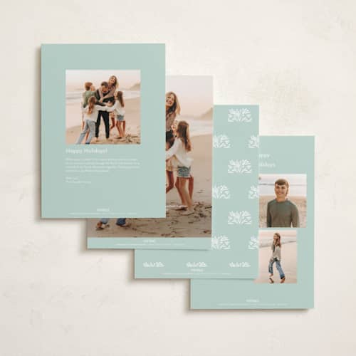 This is a spring foil pressed holiday cards with foil pressed by Phrosné Barwood called so retro printing on recycled smooth signature in standard