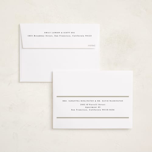 This is a cream foil pressed holiday cards with foil pressed by Iveta Angelova called double line printing on recycled smooth signature in standard